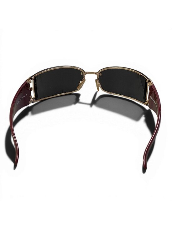 Dolce & Gabbana DG Rimless Sunglasses Black Bordeaux Eyewear D&G main image 5